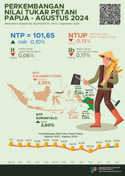 Perkembangan NTP Papua Agustus 2024