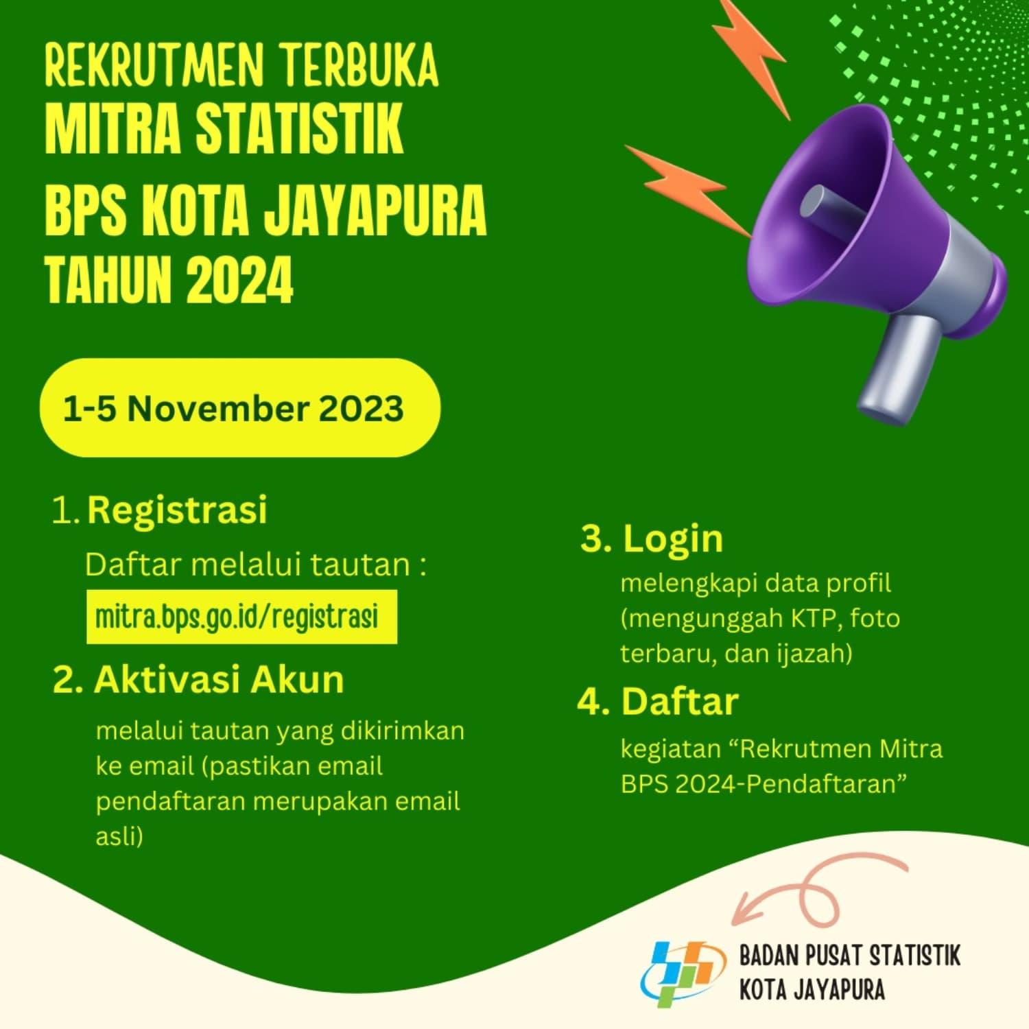 RECRUITMENT OF BPS STATISTICAL PARTNER CANDIDATES IN 2024