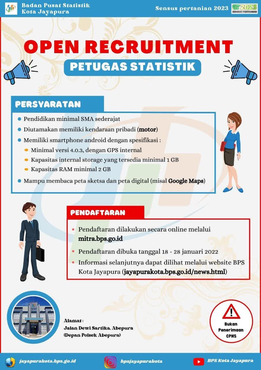 Perekrutan Petugas Statistik 2022