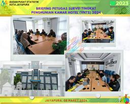 Briefing Petugas Survei Tingkat Penghunian Kamar Hotel (VHTS) 2024